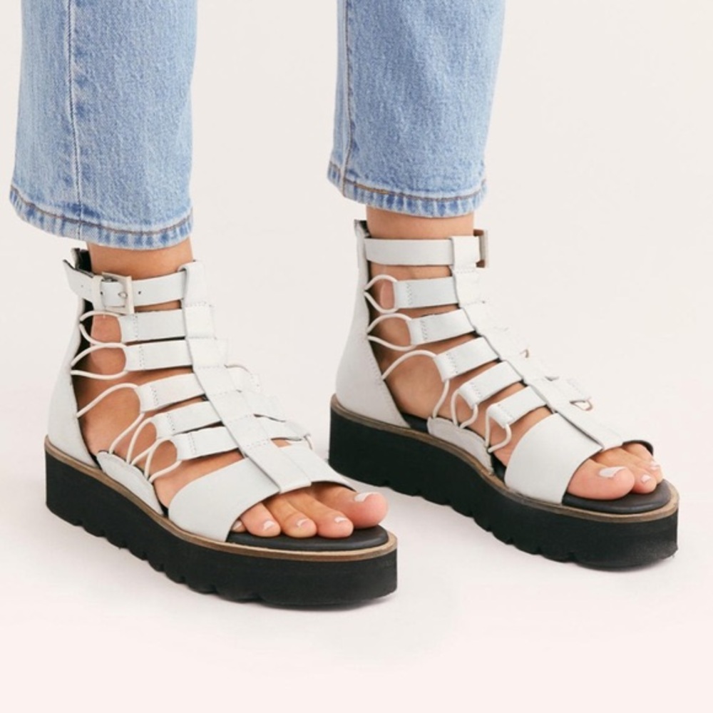 Free people sunrise flatform gladiator sandals
